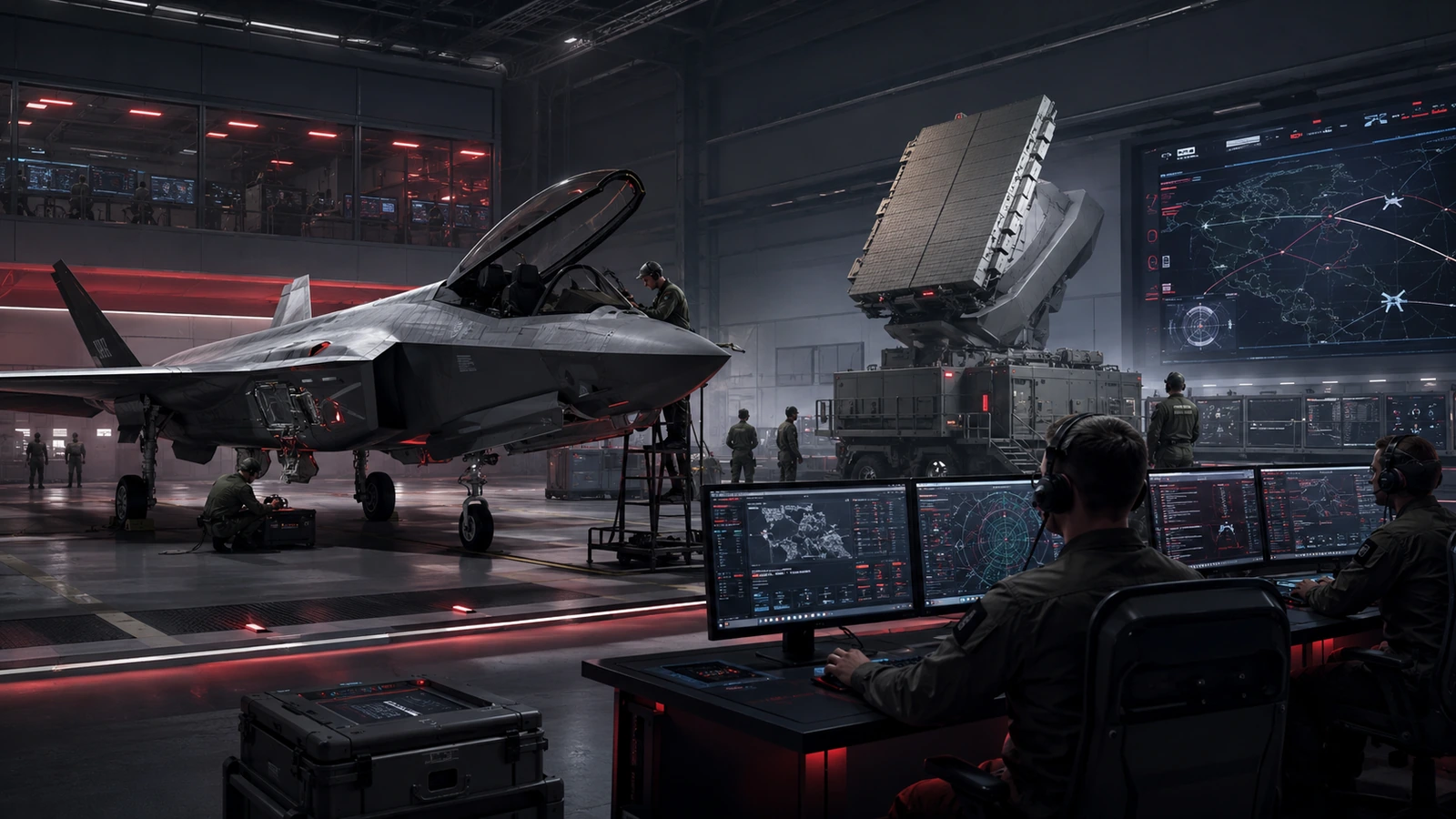 Stylised defence & aerospace environment